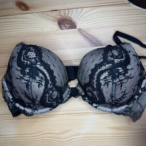 Elegant Black Lace Bra
